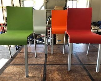 Set of 4 Rubber Chairs by Vitra