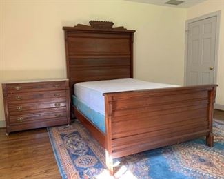 Full Size Bed with Headboard and Footboard plus Side Table/Dresser https://ctbids.com/#!/description/share/233766