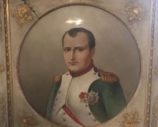 ANTIQUE PORCELAIN PLAQUE   NAPOLEON