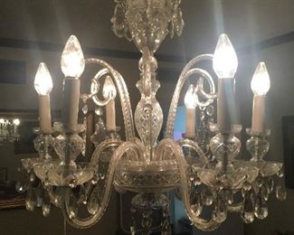 ANTIQUE IRISH CRYSTAL CHANDELIER