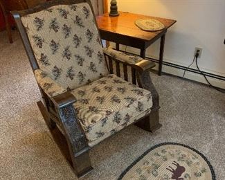 Adirondack style rocking chair by Marshfield. Pine Creek Collection.
