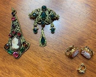 Czechoslovakia pieces on left- her father brought them home for her mother