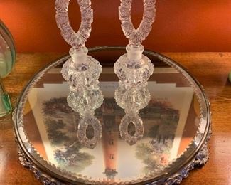 Glass perfume bottles