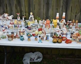 Tons of Salt and Pepper Shakers