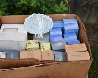 Tons of Avon in original box items.
