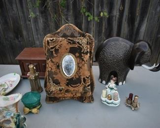 Antique Dresser Velvet Lined Vanity Photo Album