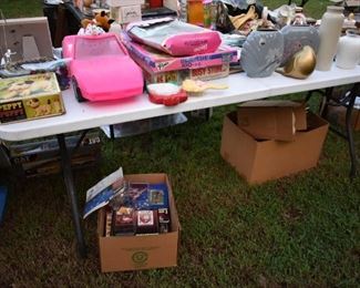 Lots of vintage new in box toys