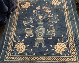 Antique Chinese silk and wool carpet.
The best!