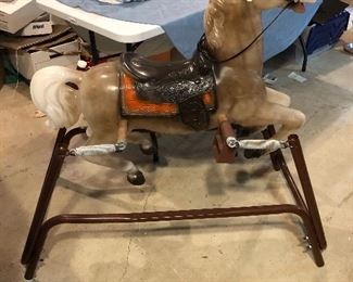Vintage Bouncing Rocking Ride-on Spring Horse - Great Condition!