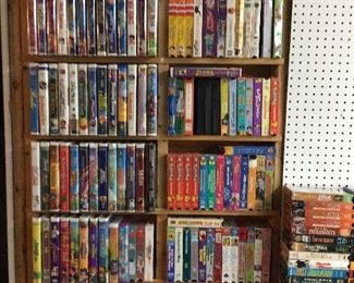 VHS Tapes Galore! Lots of Disney!