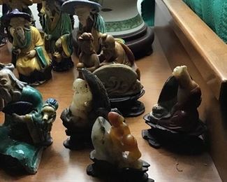 WWII Carved Asian Figurines
