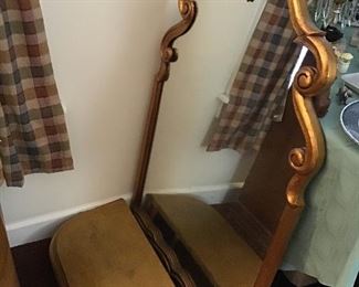 Gold Leaf Mirror and Shelf