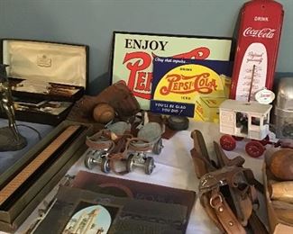 Roller Skates, Baseball Mitt, Slide Rule, Vintage Roma Books