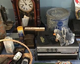 Vintage Cell Phones, 8 Day Clock, Vintage Litho Tins