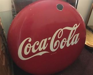 Original Coca Cola Sign Porcelain on Metal