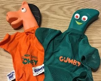 Gumby and Pokey Hand Puppets 1965