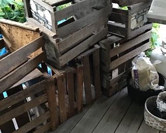 Lots of old crates