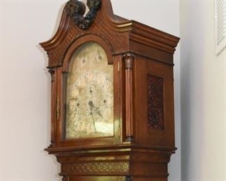 Antique F W Elliott Ltd 9 Tube Grandfather Clock (London)