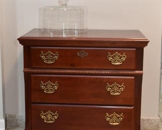 3-Drawer Chest / Nightstand / Side Table with Brass Pulls (there are 2 of these)