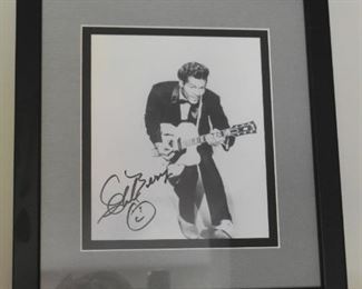 Autographed Chuck Berry Photograph