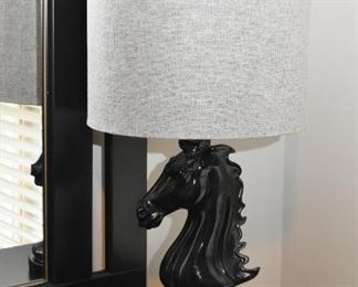Ceramic Horse Head Table Lamp