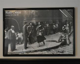 Framed Photographic Poster (American Girl in Italy)