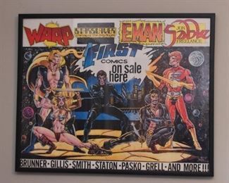 Framed First Comics Poster