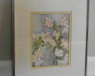 Framed Botanical Artwork / Watercolor