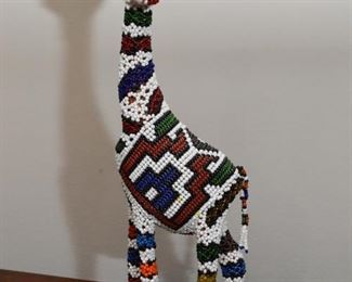 African Beaded Animal Figurines (Giraffe)
