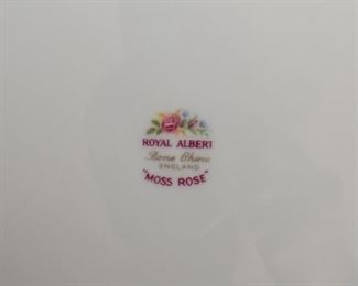 Royal Albert China Set (England) - Moss Rose Pattern