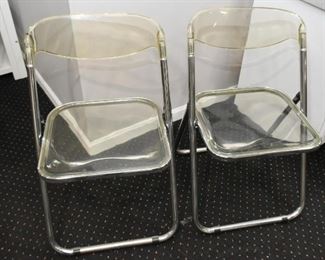 Lucite Folding Chairs