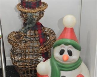 Christmas Decor - Snowman Blow Mold