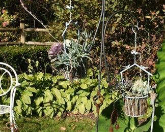 Garden Supports, Shepherd's Hooks, Hanging Planters