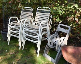 Garden Chairs (set of 6), Hose Reel