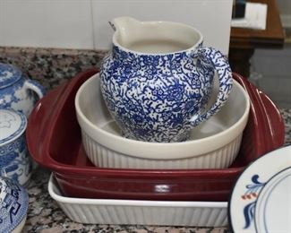 Blue & White Pitcher, Baking Dishes
