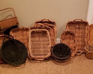 Large Variety of Wicker Baskets