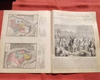 Antique 1892 Victorian Pictorial Illustration Page Holy Family Bible