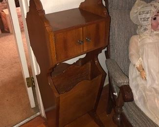 Telephone stand with cabinet 