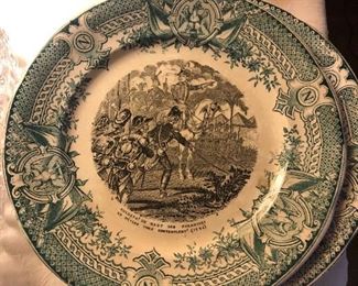 Napoleon themed plates
