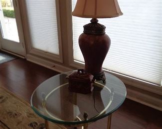table & lamp