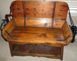 vintage buggy seat, base has been added