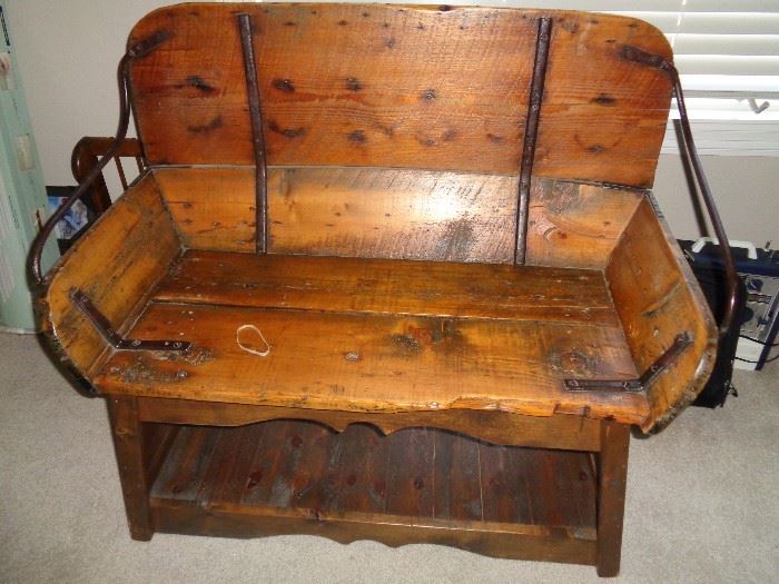 vintage buggy seat, base has been added