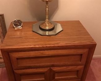 The other 3 drawer chest with a Brass lamp on top!