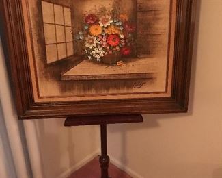 Signed and sold separate from display stand!