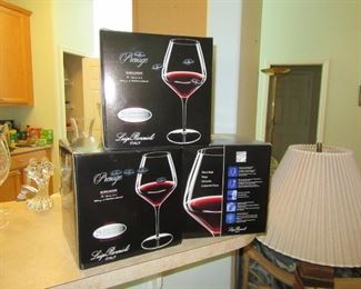 Bormioli wine glasses new in box