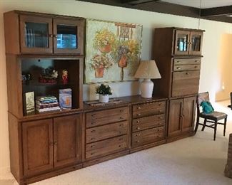 Lovely Large all wood wall unit!
