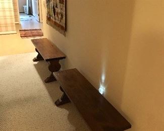 Benches for the entryway!