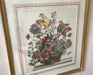 Pair of Annemarie Holloway Floral Prints 18" wide x 20" high