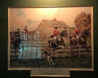 2 of 2 Chromolithograph Hunt Prints Ca. 1893