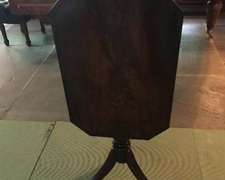 Federal Tilt Top Mahogany Candle Stand